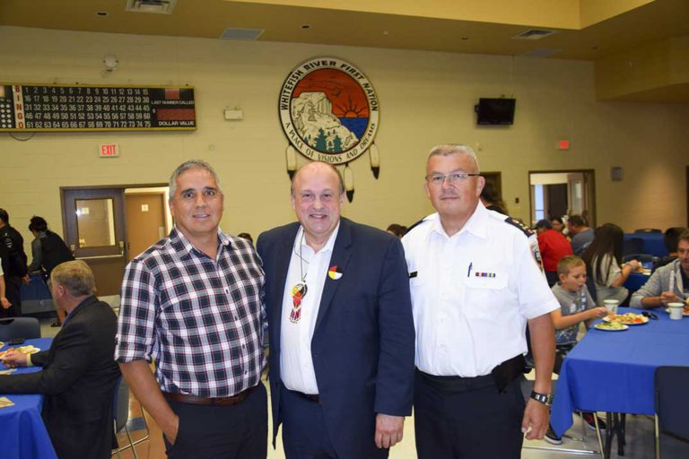 Minister of Community Safety visits Birch Island, takes part in UCCM Anishnaabe Police ride-along