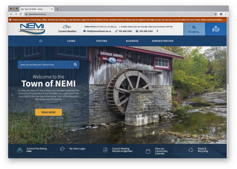 Northeast Town launches new website, including ‘virtual town office’