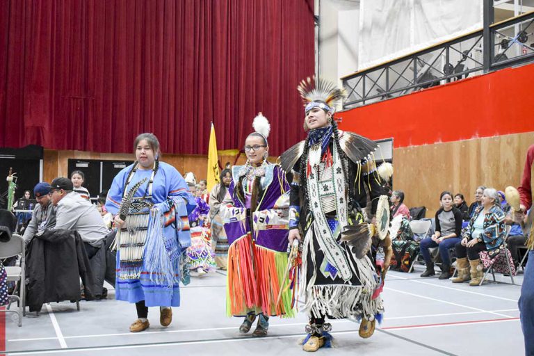 Ringing in the New Year traditional style at Wiikwemkoong
