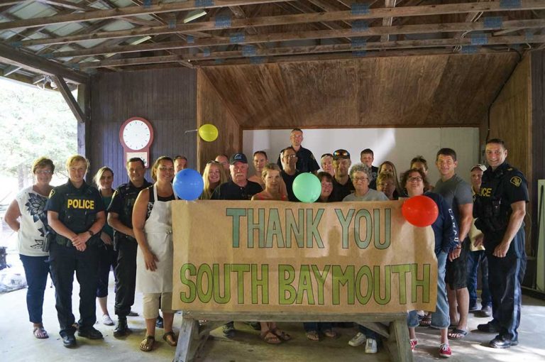 Community BBQ thanks South Baymouth residents in search for missing woman