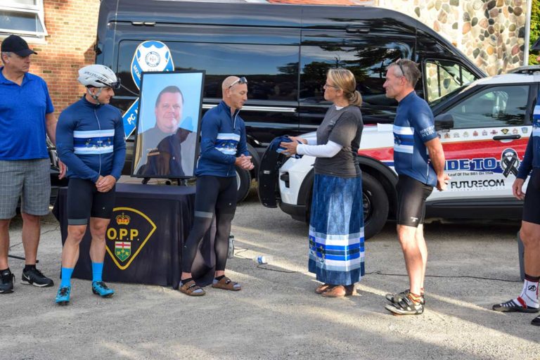 OPP cyclists 136 kilometre, Island-wide ride honours Marc Hovingh