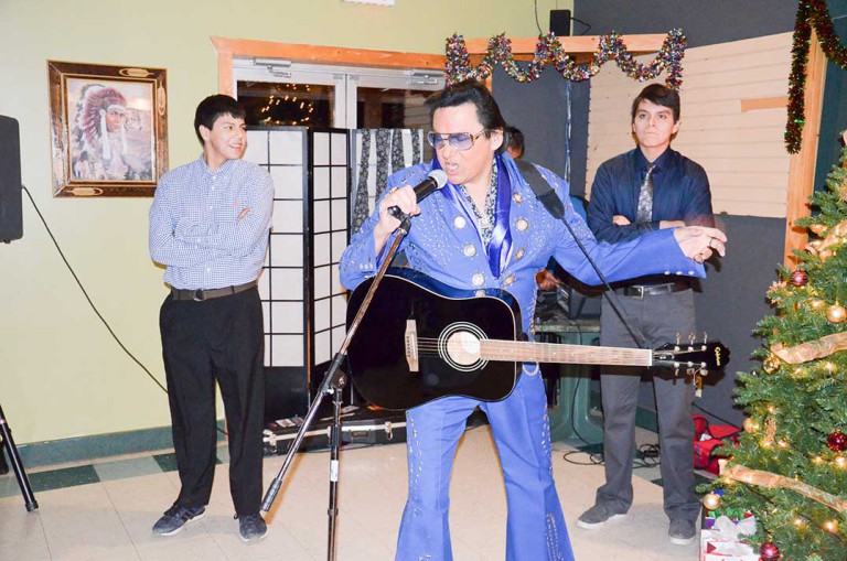 Elvis was in the building at Wikwemikong Elders and Youth Christmas gala