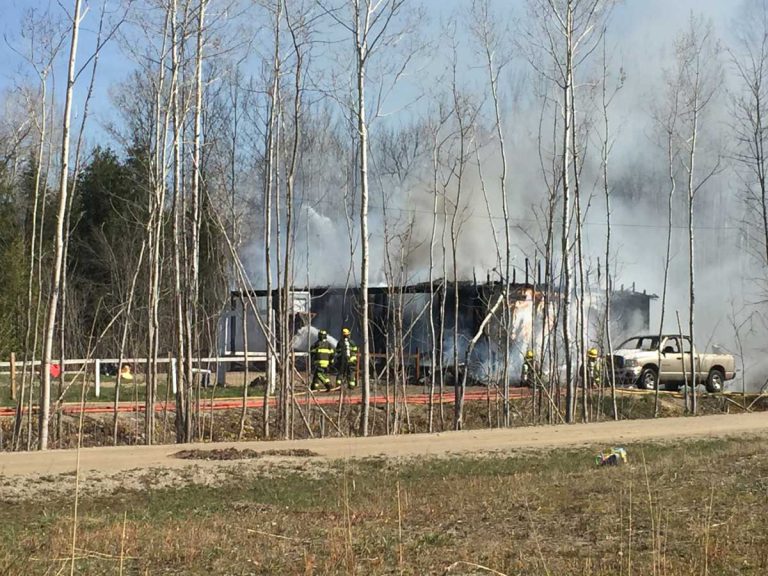 BREAKING: Firefighters on scene of house fire at Sheguiandah FN