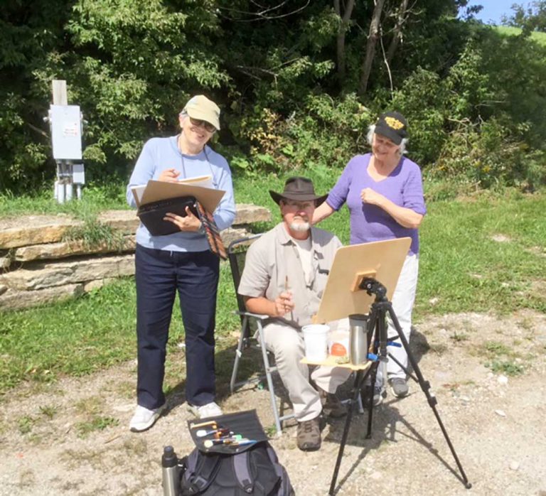 Artists enjoy a ‘paint-out’ in Manitowaning 