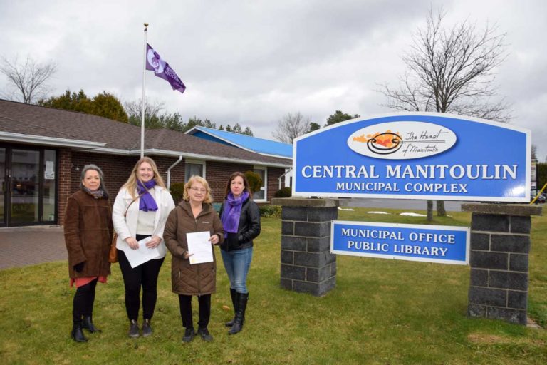 <strong>Flags raised across Manitoulin to end gender-based violence</strong>