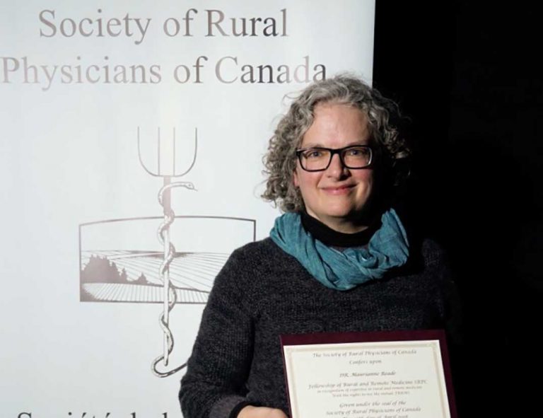 Doctor recognized with Society of Rural Physicians of Canada Fellowship Award