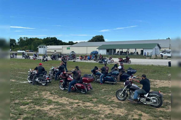 Nearly 100 motorcycles join Spirit Island Thunder Run