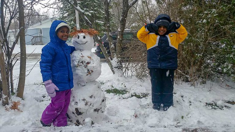 Refugees experience their first Canadian winter on Manitoulin