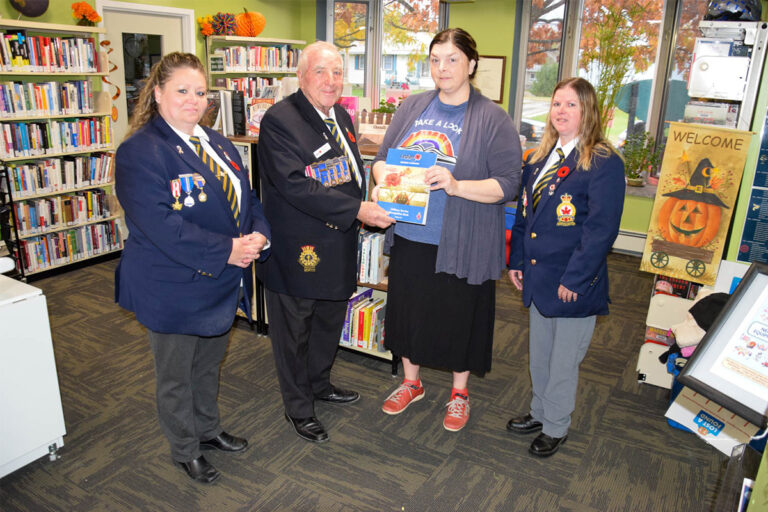 Latest Book of Remembrance presented to Northeastern Manitoulin Islands Public Library