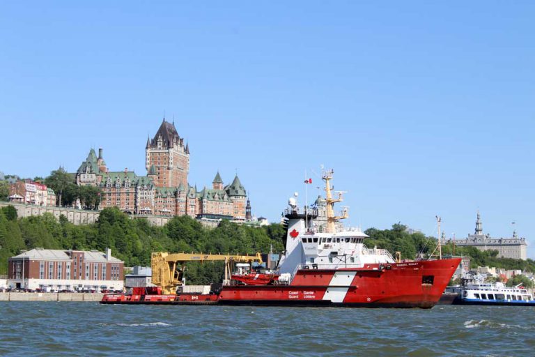 Coast Guard ship Samuel Risley departs for its first-ever Arctic mission