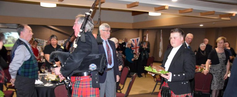 Tartans abound during Robbie Burns dinner held to raise funds for the Sea Cadets