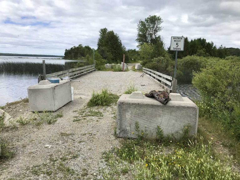Assiginack, Tehkummah like idea of single lane Rogers Creek bridge
