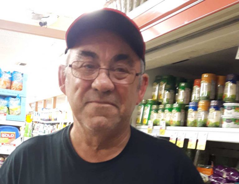 Island biker has close call