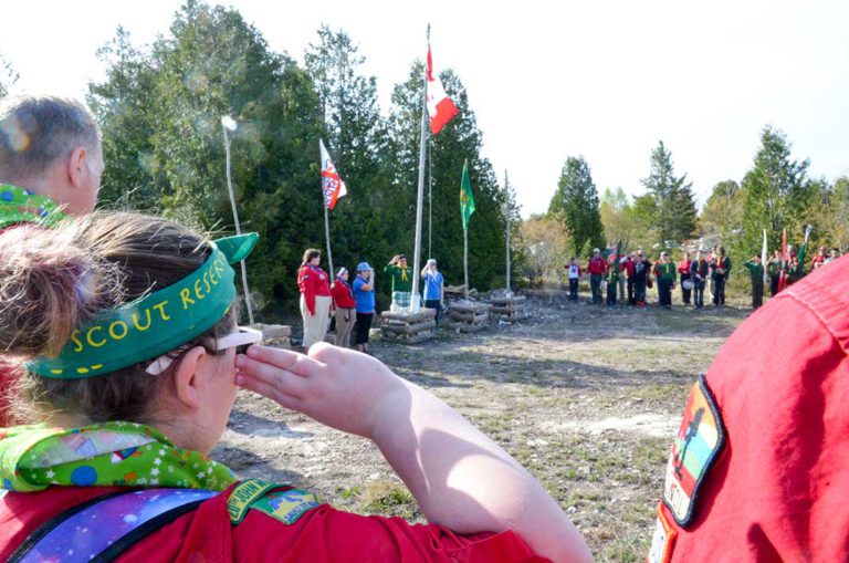 Scouts and guides gather at Gordon’s Park in Tehkummah for 55th Rendezvous