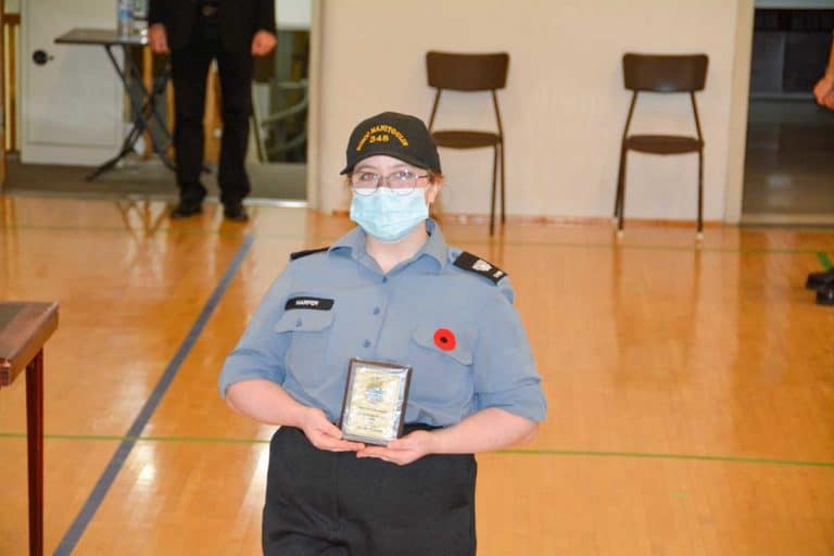 CPO1 Abigail Harper named Top Cadet by #348 Sea Cadet Corps at annual awards