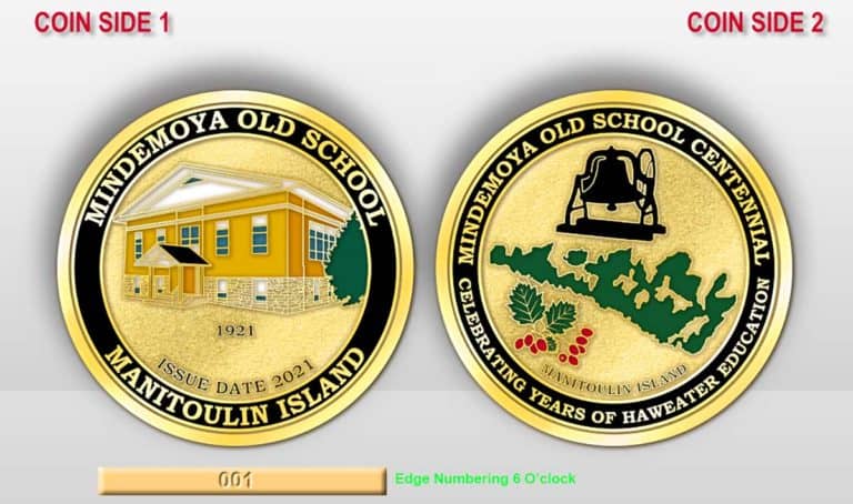 Overwhelming support for the Mindemoya Old School commemorative coin inspires new minting