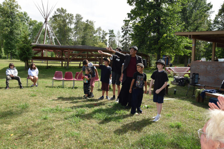 Youth perform at Sheguiandah Summer Stories wrap-up