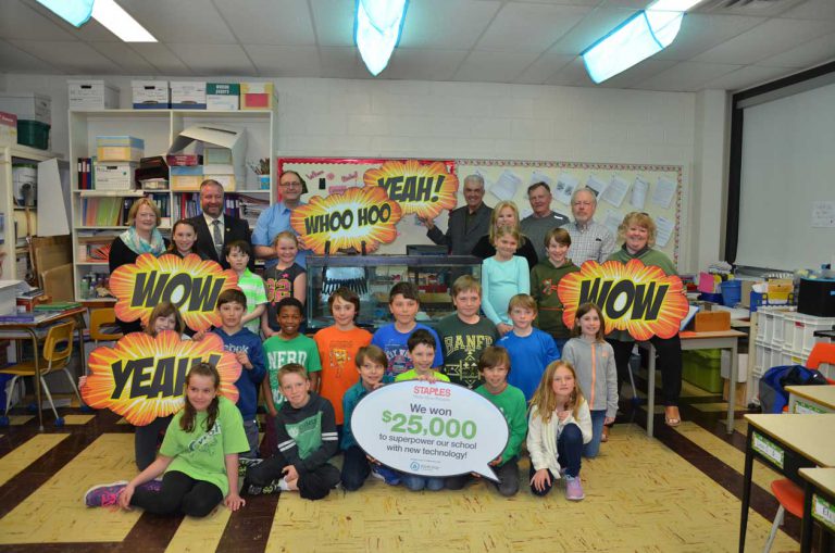 Charles C. McLean PS receives $25,000 in new technology from Staples