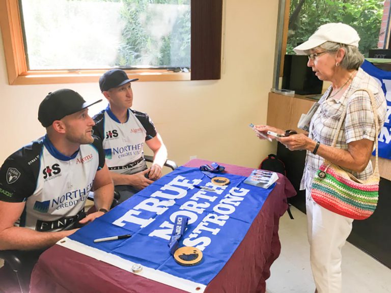 Team Jacobs visits Manitoulin Northern Credit Unions, fans