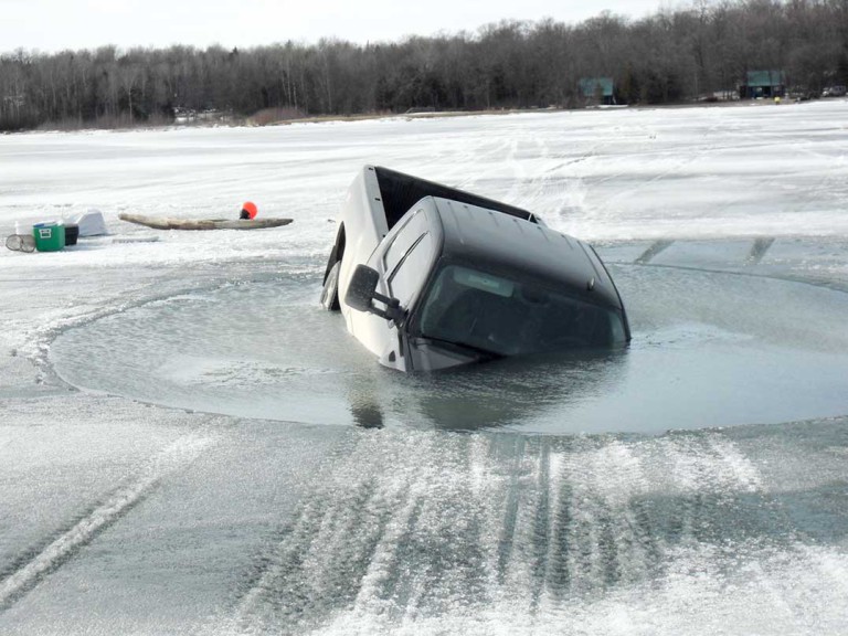 No charges to be laid in relation to pickup up truck that went through Lake Wolsey Ice