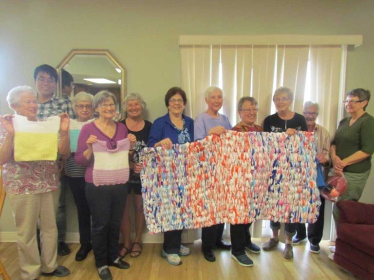 Mindemoya United Church Outreach Committee create crafts with a cause
