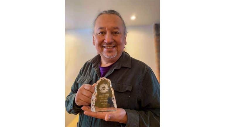 Wiikwemkoong fashion artist wins an international award for his sustainable design work