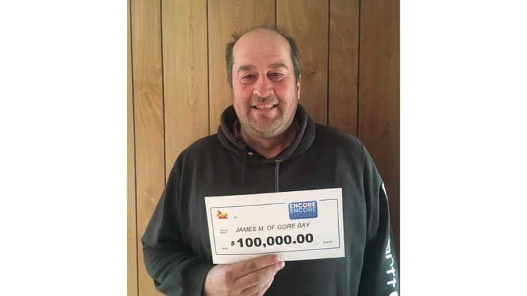 $1 TURNS INTO $100,000: Gore Bay Farmer Celebrates $100,000 ENCORE win!