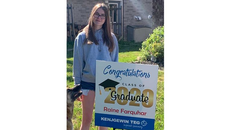 Kenjgewin Teg takes its 2020 graduation online