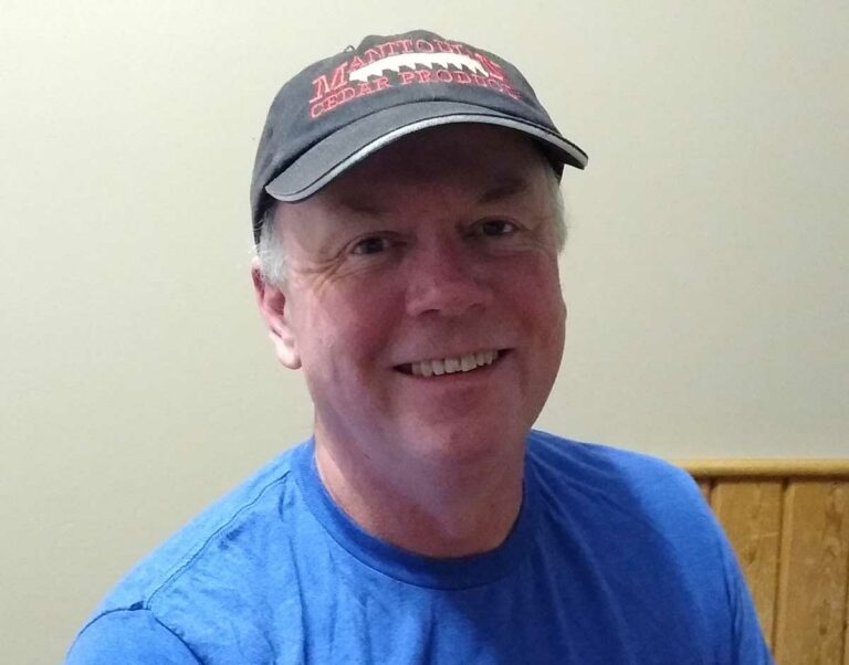 Volunteer Brad MacKay lends a hand