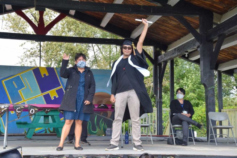 Wikwemikong High School holds open air 2020 grad ceremony