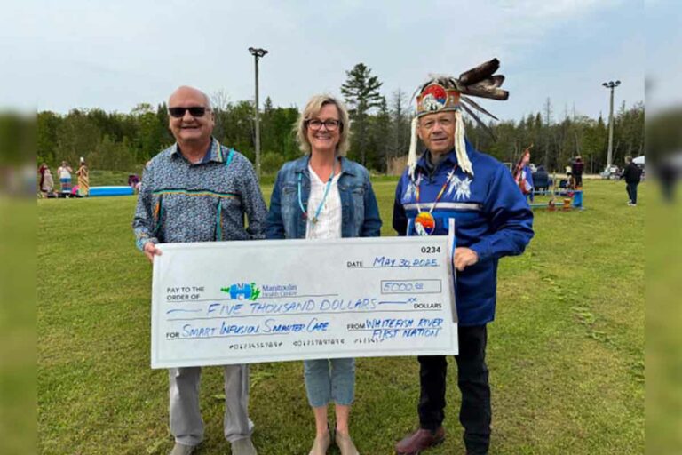 Whitefish River First Nation Donates $5,000 to Manitoulin Health Centre’s Smart Infusion Smarter Care campaign in community health partnership