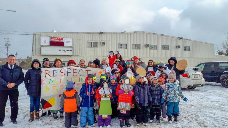 Wiikwemkoong observes December 6 vigil with walk and human trafficking workshop