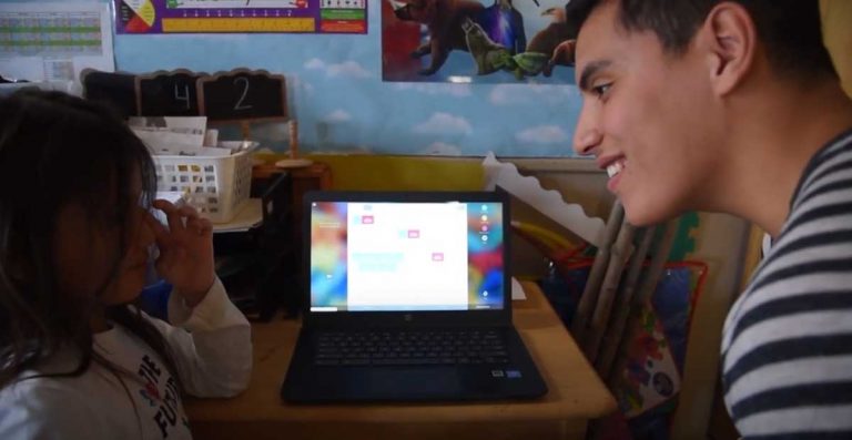 Wiikwemkoong literacy program digitally partnering students with business elite now North American model