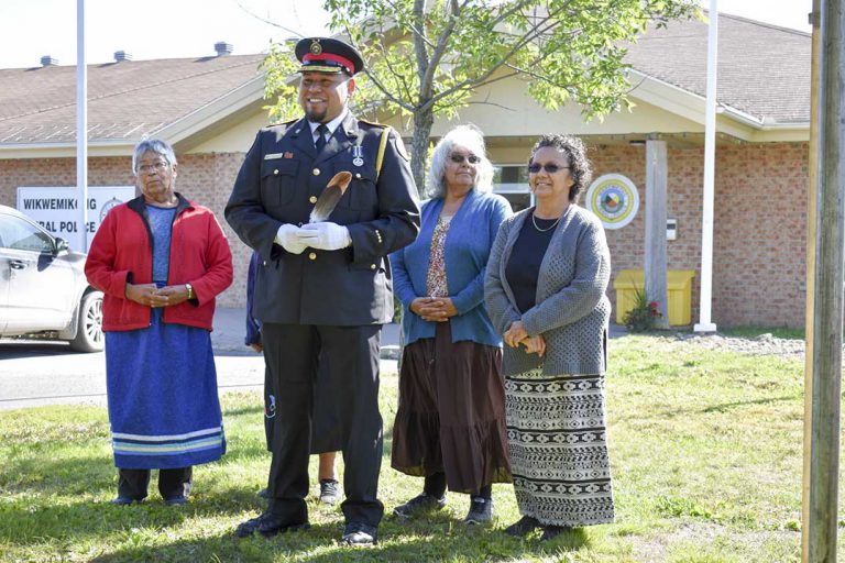 Wiikwemkoong police chief sworn in during  traditional ceremony