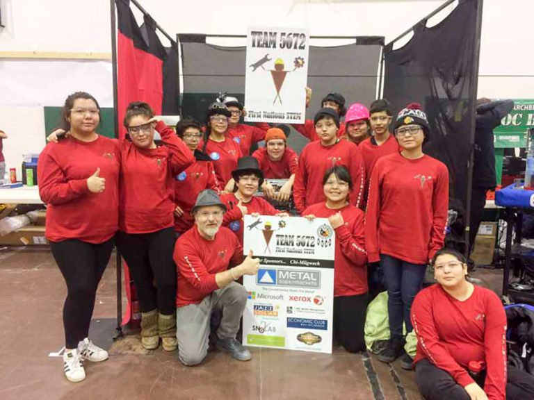 Wikwemikong’s robotic team is rocking the STEM challenge