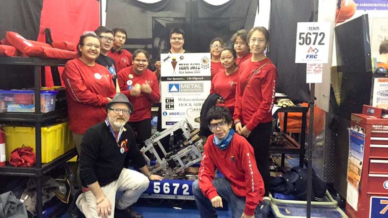Wikwemikong robotics team competes in North Bay
