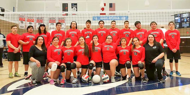 Wikwemikong Youth participate in the Ontario Aboriginal U18 Volleyball Championships