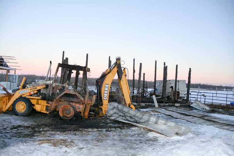 Fire destroys alpaca barn south of Little Current