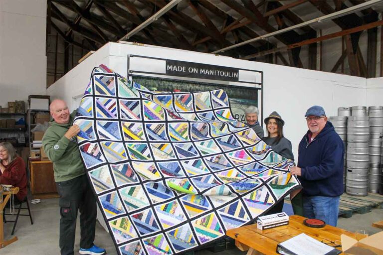 Sunshine and Hope quilt raises funds for the Angel Bus in Gore Bay