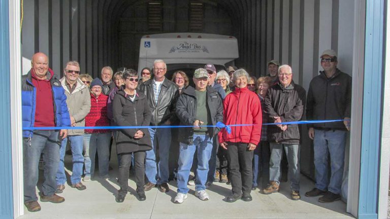 New home officially opened for Western Manitoulin Angel Bus