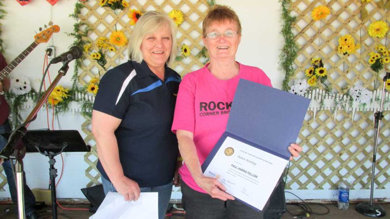 Coordinator of Manitoulin Special Olympics receives Rotary Club award
