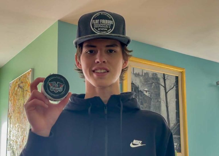 Samuel Assinewai notches first goal of OHL career