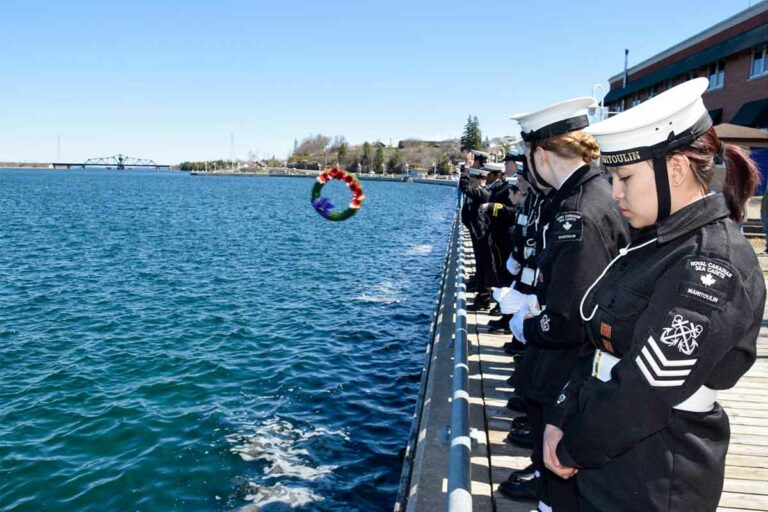 Manitoulin Sea Cadets honour 80th anniversary of Battle of the Atlantic with solemn ceremony