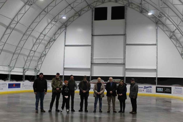 New outdoor rink in Kagawong is now officially open for business
