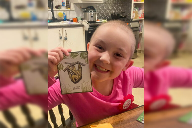 Birthday cards abound for eight year old chemotherapy warrior