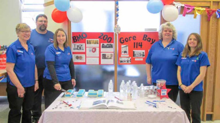 Bank of Montreal in Gore Bay celebrates 114th birthday