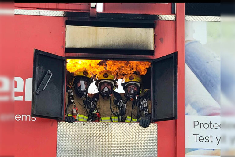 Island firefighters gather in Little Current for live fire training