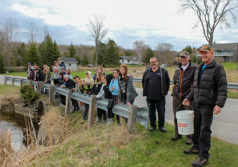 C.C. McLean students work with Gore Bay Fish and Game to raise Chinook salmon