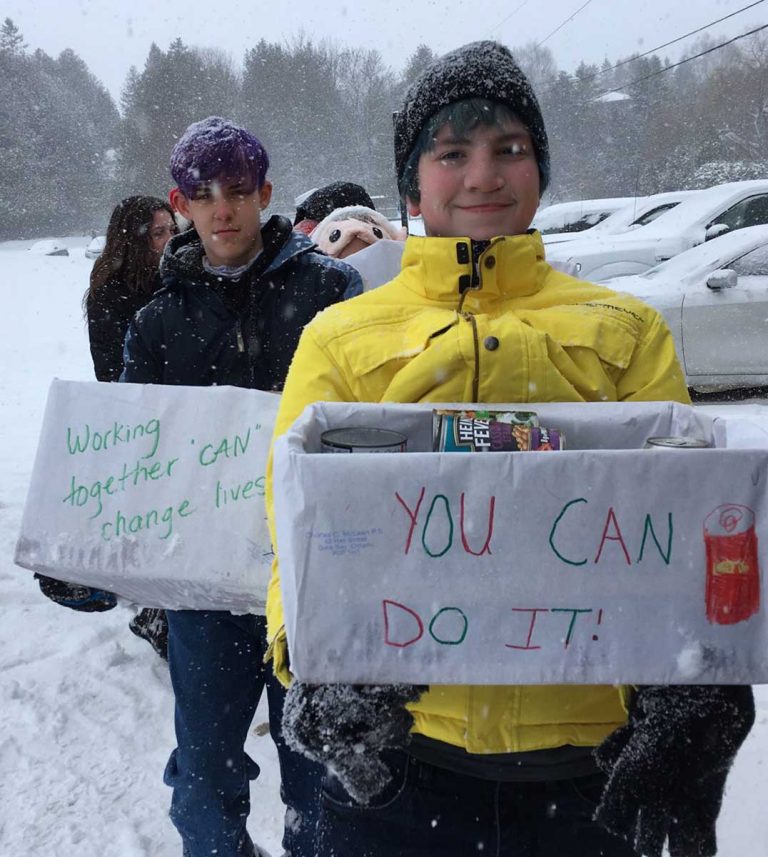 C.C. McLean students hold successful Christmas food drive campaign to benefit food bank