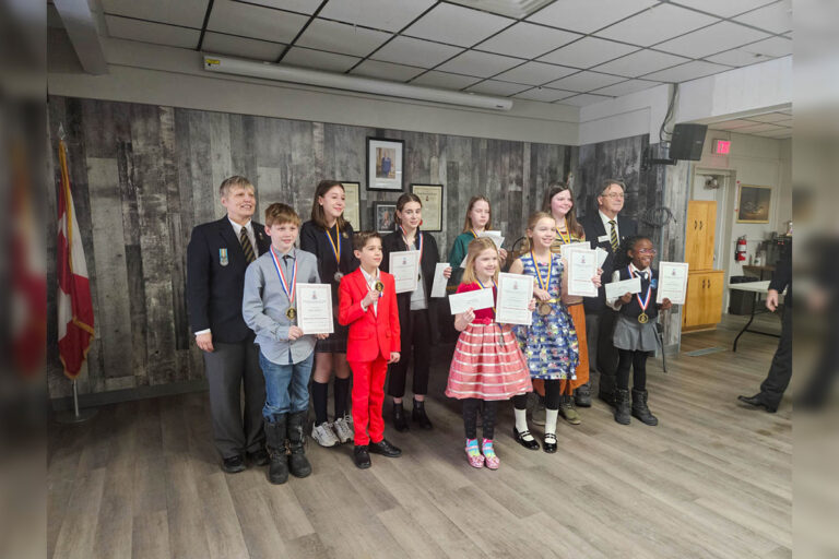 Gore Bay Legion celebrates the 2025 Legion Public Speaking competition